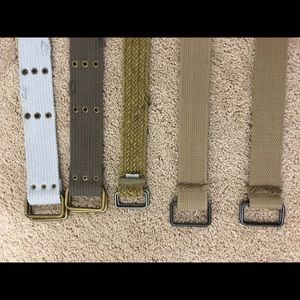 Five new men’s cloth belt bundle
